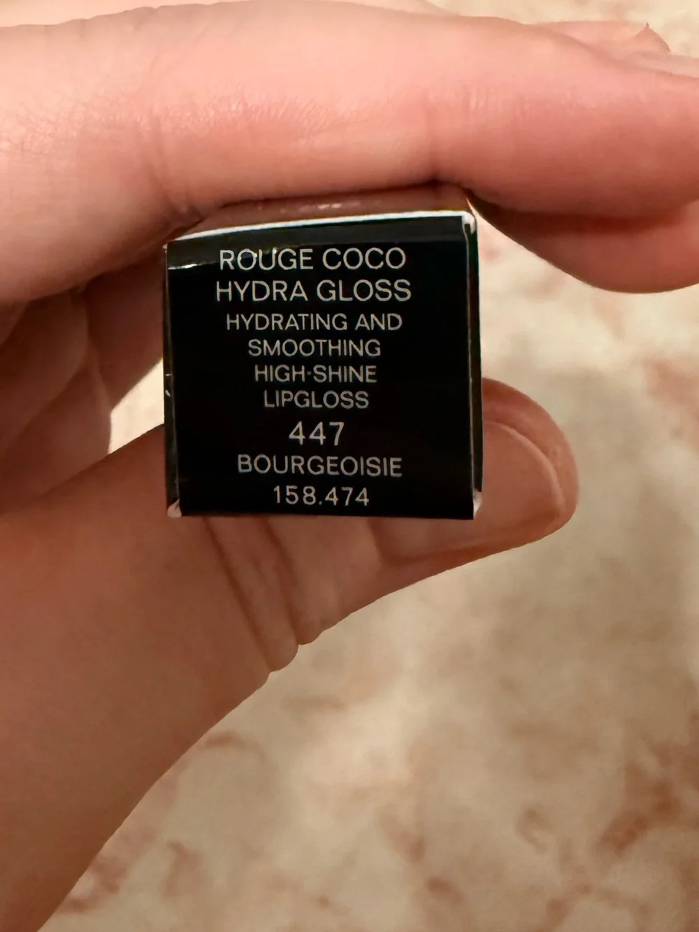 Chanel Rouge Coco Hydra Gloss in the shade 447 Bourgeoisie
